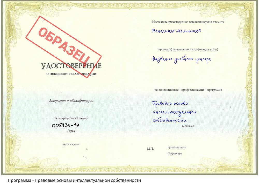 Правовые основы интеллектуальной собственности Еманжелинск