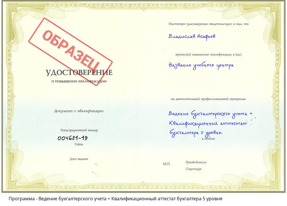 Ведение бухгалтерского учета + Квалификационный аттестат бухгалтера 5 уровня Еманжелинск